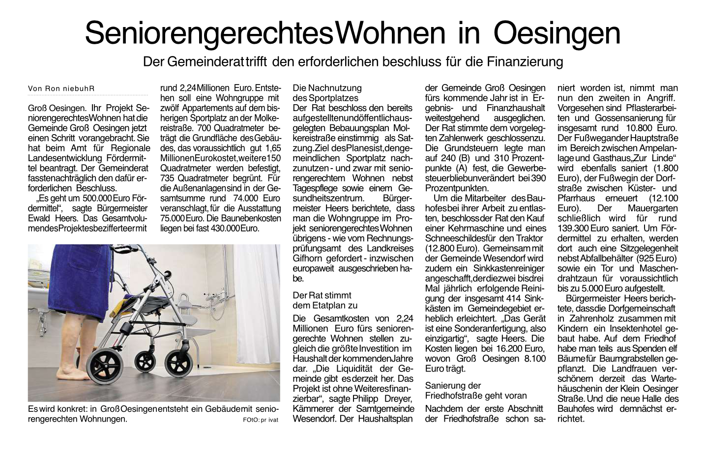 Seniorengerechtes Wohnen in Groß Oesingen